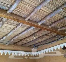 نعمل التراث الطين القديمه بنيان وتليوس واسقف الخشب 6