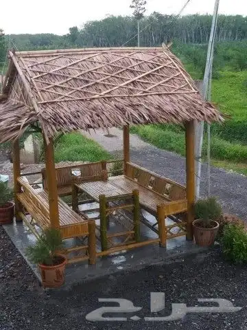 تنسيق وتركيب جلسات خيزران وبامبو وقش للكافيهات والمنازل 0