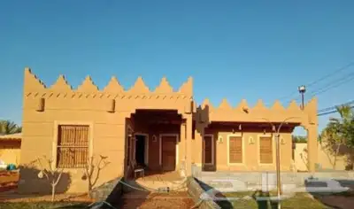 نعمل التراث الطين القديمه بنيان وتليوس واسقف الخشب 9