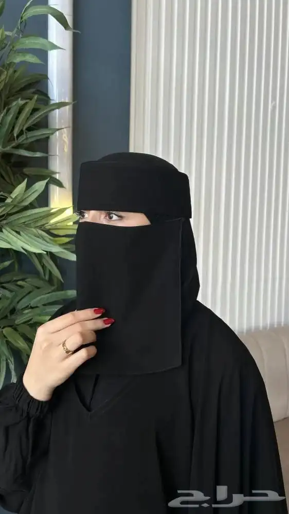 عبايه ساده   خمار   نقاب إسلامي حرير 2