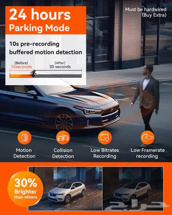 داش كام فانترو تصوير أمامي خلفي داخلي Vantrue N5 4-CH 4K 4
