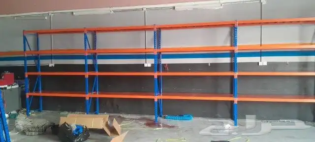 يوجد لدينا ارفف سوبر ماركت ومستودعات 8