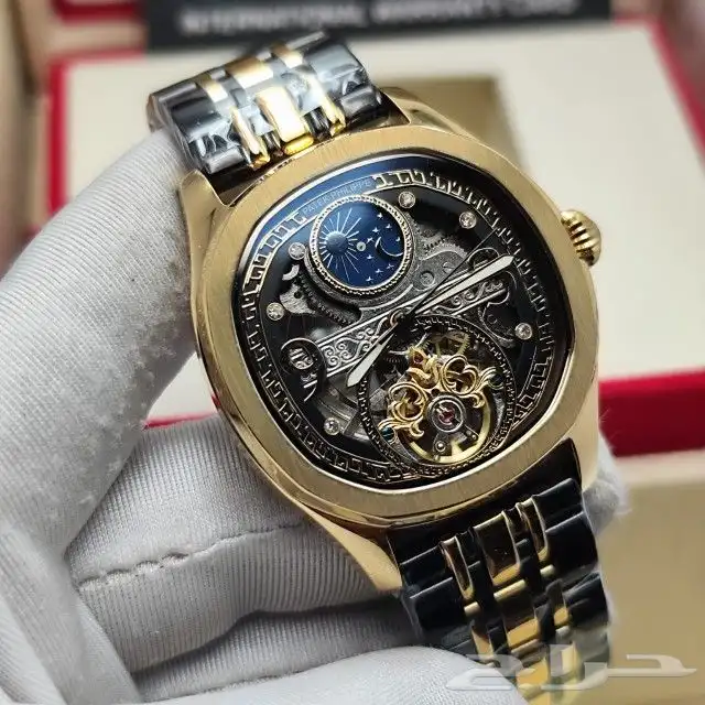 هدايا رجالي ساعات ماركات درجه اولى طبق الأصل ضمان سنه ضد الم 5