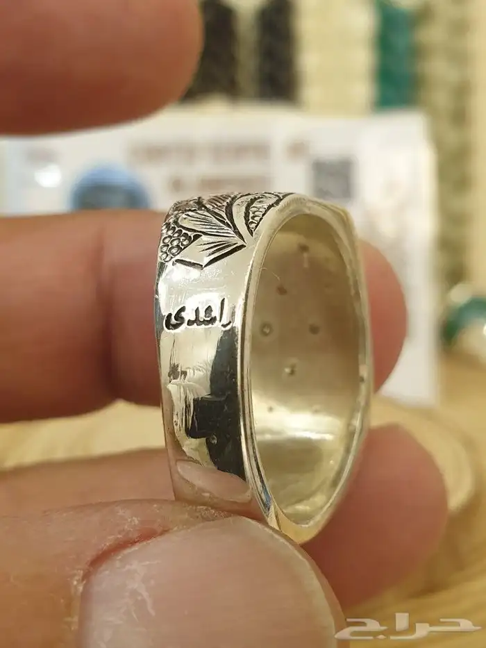 خاتم مرصع ب 12 الماسة صياغة يدوية إيرانية 17