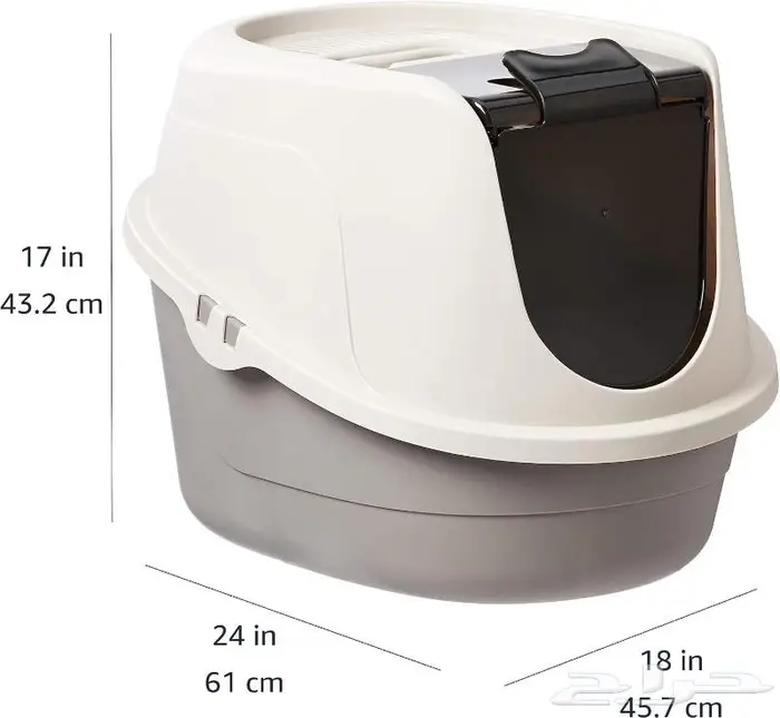 صندوق فضلات القطط بغطاء Litter Box 0