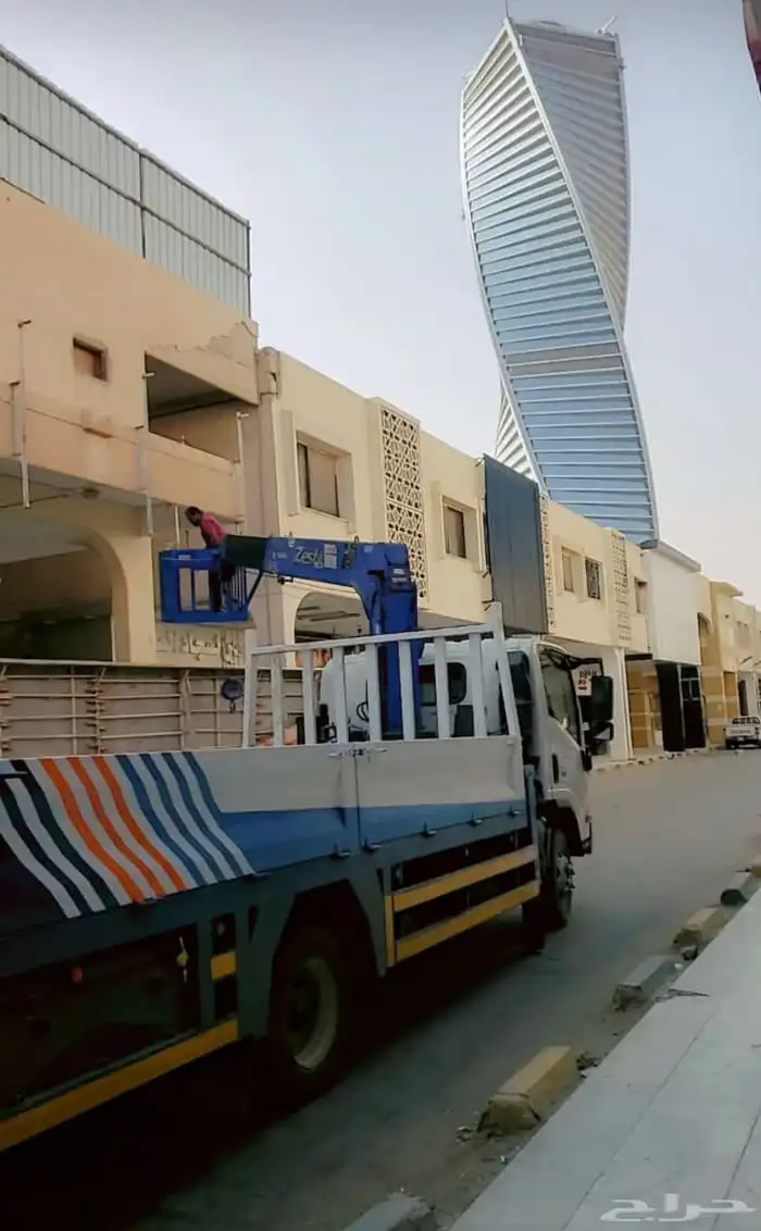 كرين ونش سطحه سله بوم تراك للايجار المدينة المنوره 6