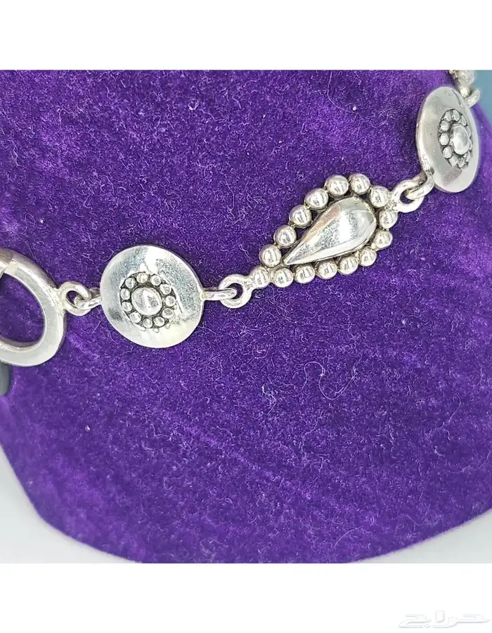 سوار اسوارة من الفضة الاسترليني على شكل دمعات دائرية 5