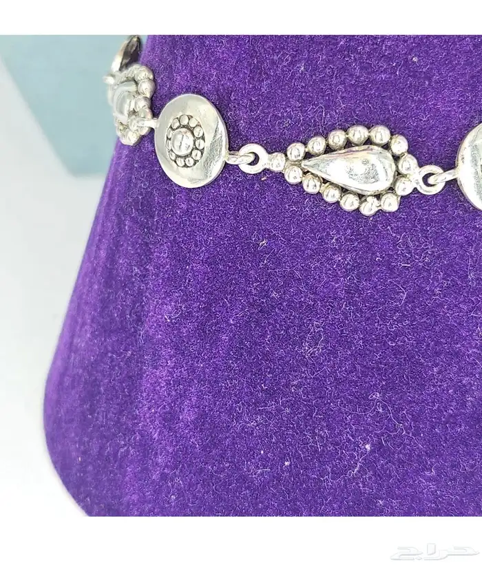 سوار اسوارة من الفضة الاسترليني على شكل دمعات دائرية 4