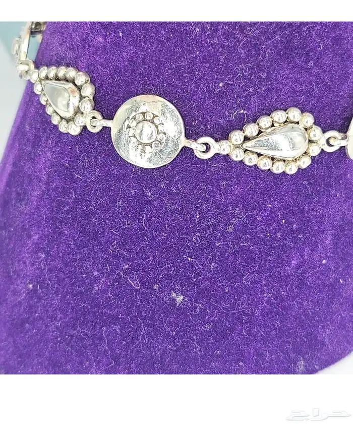 سوار اسوارة من الفضة الاسترليني على شكل دمعات دائرية 2