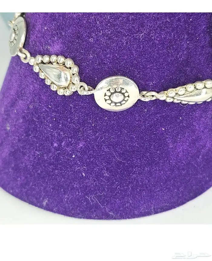 سوار اسوارة من الفضة الاسترليني على شكل دمعات دائرية 3