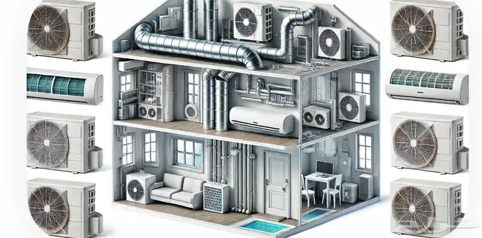 مكيفات مركزي سبيلت ودولابي ممتازة تاسيس نحاس تركيب توريد 10