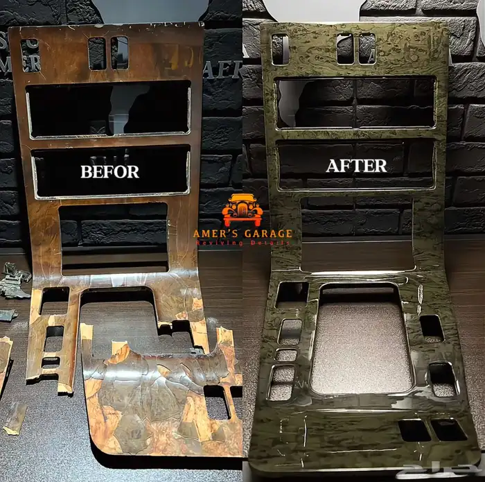 تخشيب وتجديد الديكورات الداخلية والطارات للسيارات 0