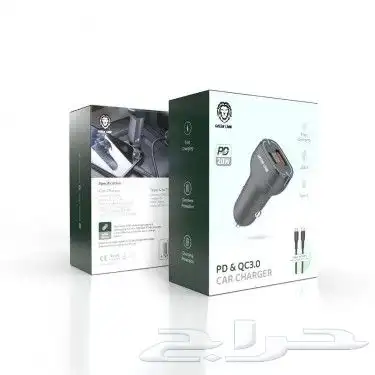 شاحن سيارة Green Lion Car Charger PD 20W QC3.0 k شاحن سيارة 1