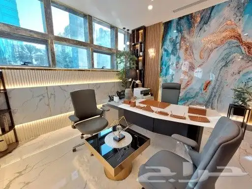 مكتب جاهز للإيجار في العليا مساحة 152م 2