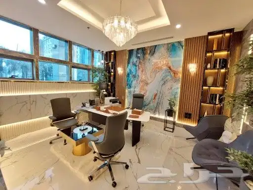 مكتب جاهز للإيجار في العليا مساحة 152م 0