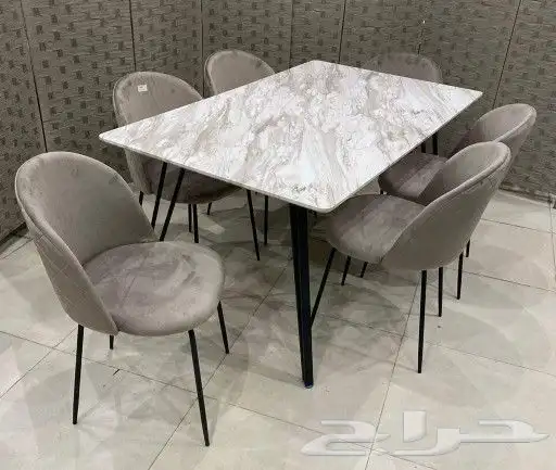 طاولات طعام جديدة خشب ورخام 25