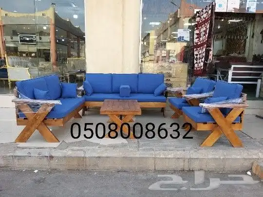 كراسي حديد خارجية جلسات مراكيز احواش استراحات 10