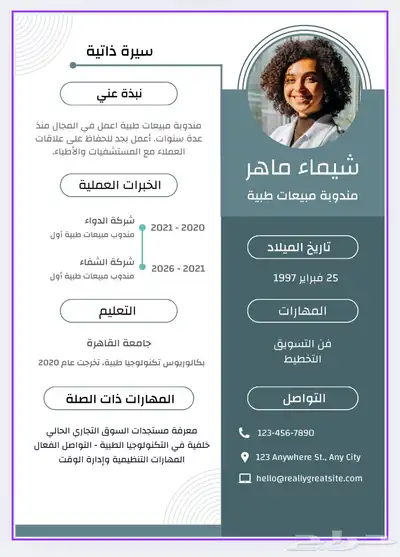إنشاء سيرة ذاتية احترافية 2