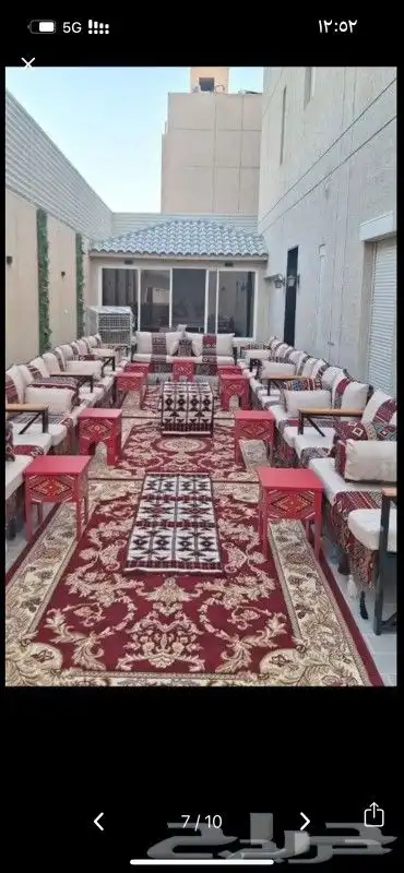 تاجير  دفايات  .كراسي  .طولت زال  سماعات  ضيافه بنوعه  جلسات 1