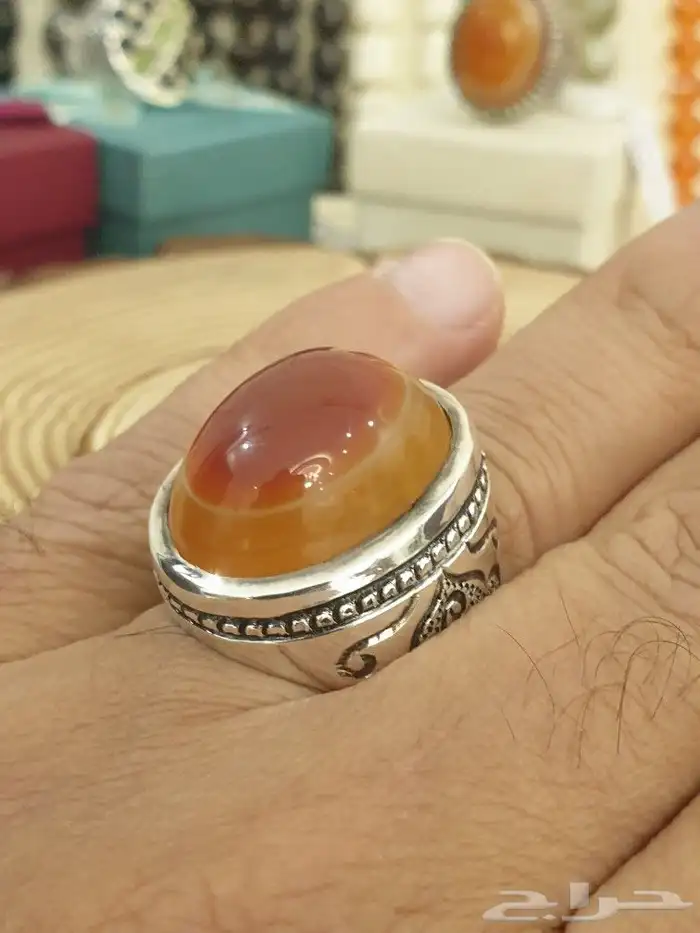 خاتم سليماني هندي فاخر ولون مميز 3