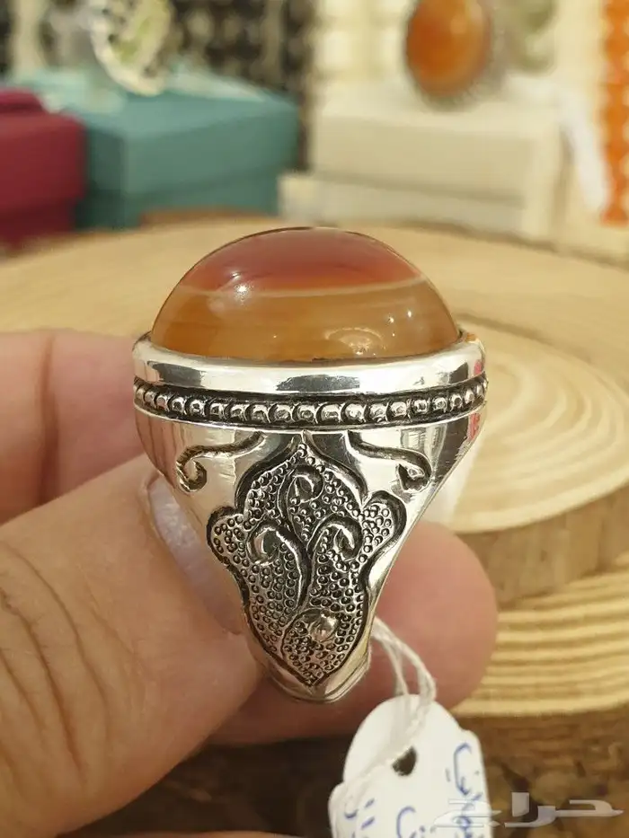 خاتم سليماني هندي فاخر ولون مميز 5