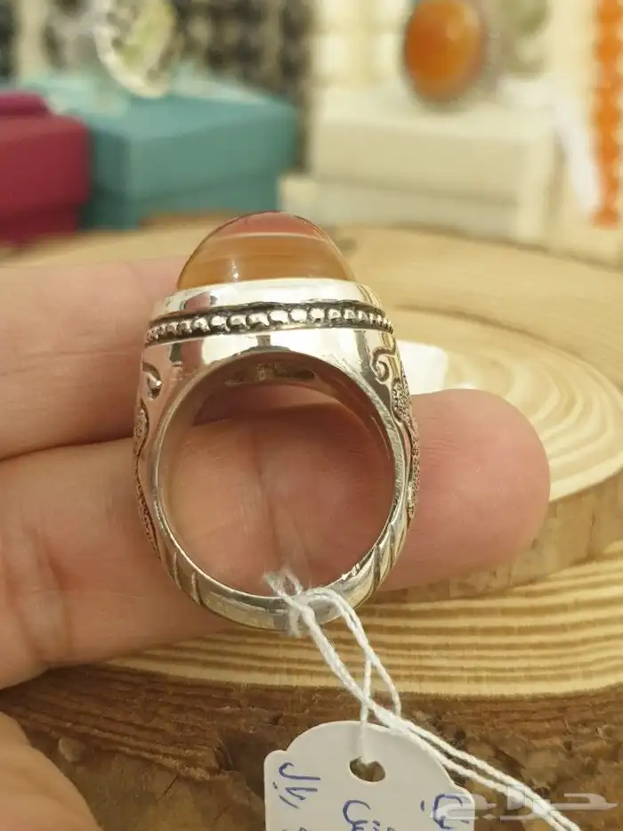 خاتم سليماني هندي فاخر ولون مميز 8