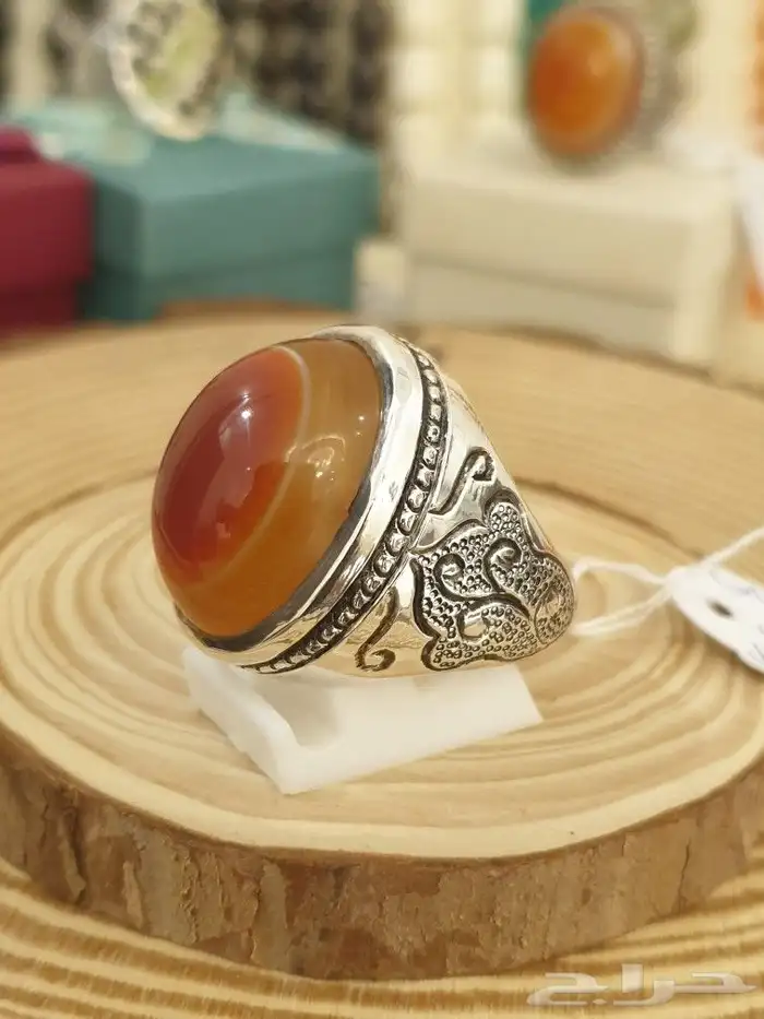 خاتم سليماني هندي فاخر ولون مميز 0