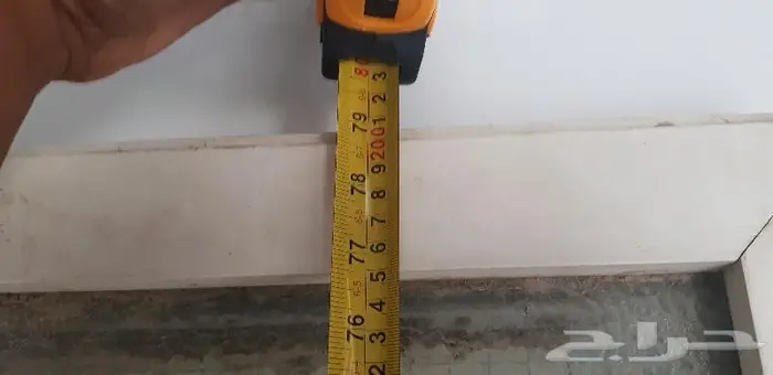باب المنيوم زجاج 98 سم عرض والطول 200 سم 2
