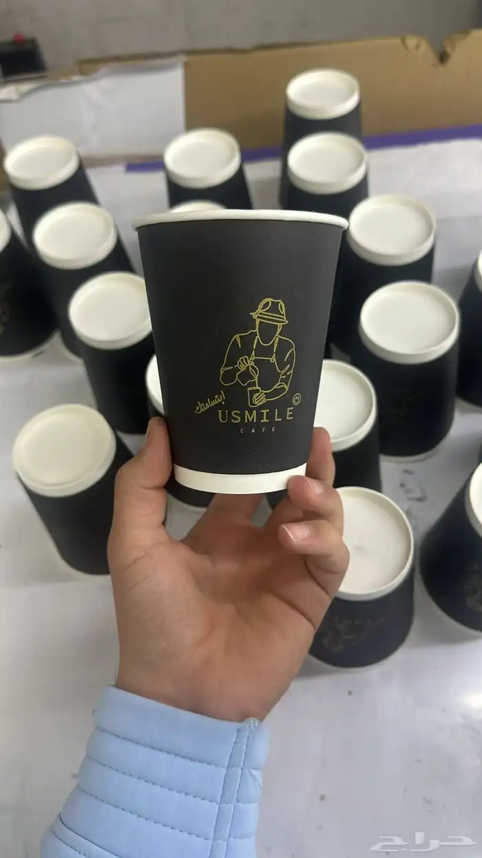 طباعة اكواب كافيهات أشكال جديدة اكواب ورقية اكواب بلاستيك 3