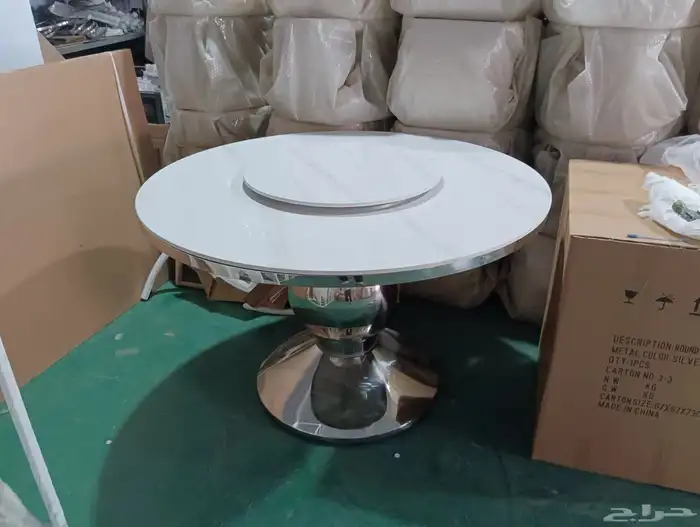 تفصيل جميع اثاث قاعات الافراح طاولات ستيل ذهبي كراسي فضي 6