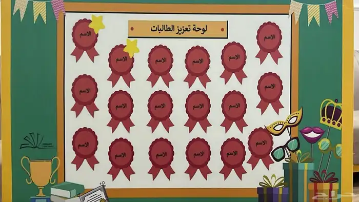 لوحة تعزيز للطالبات جديده لم تستخدم 0
