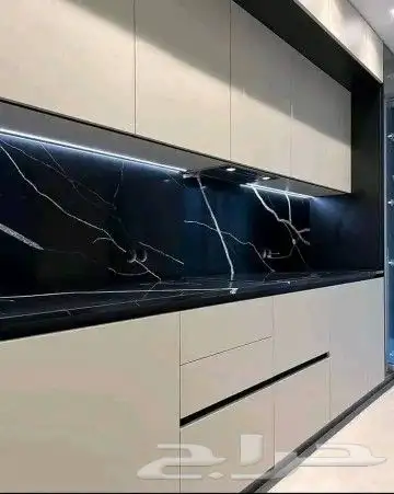 مطابخ خشب ألماني ومطابخ صاج والمنيوم ورخام صناعي وبورسلان 1