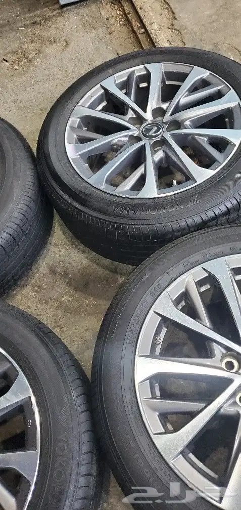 جنوط لكزز 350ES اصلي وكاله مقاس 17 4