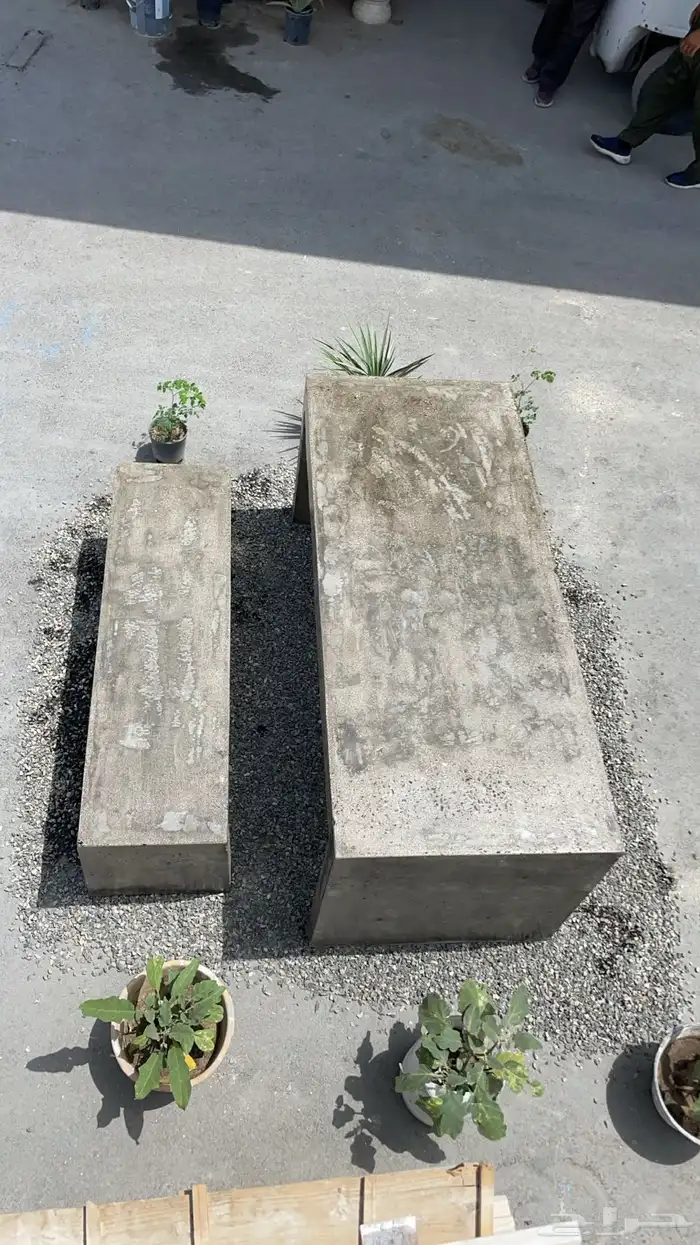 طاولات خارجية خرسانة 7