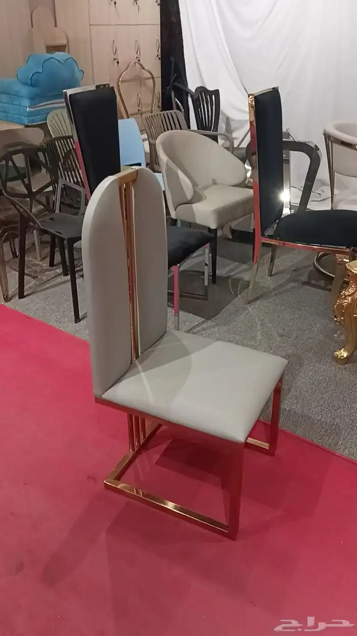 كراسي ستيل ذهبي   كراسي ستيل فضي 23