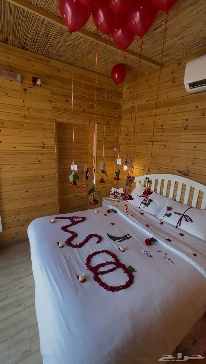 اكواخ ريفيه بخدمه فندقيه للعرسان متوفر تنسيق للحفلات 6