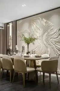 تصميم وتنفيذ جميع حفر 3d لوحات جدارية وديكورات خشبي والأثاث 15