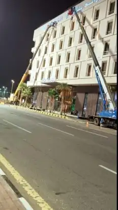 Truck Crane for rent weekly and monthly رافعه ونش كرين للايج 4