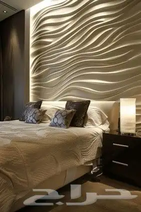 تصميم وتنفيذ جميع حفر 3d لوحات جدارية وديكورات خشبي والأثاث 32