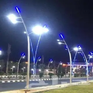 اعمدة شوارع تجميلية قواعد خرسانية اعمدة حدائق ليد 15