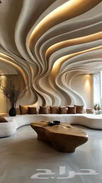 تصميم وتنفيذ جميع حفر 3d لوحات جدارية وديكورات خشبي والأثاث 16
