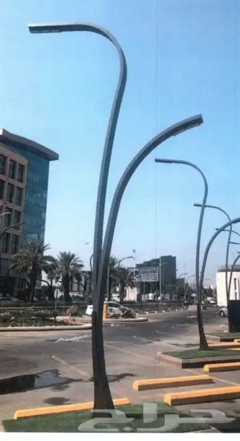 اعمدة شوارع تجميلية قواعد خرسانية اعمدة حدائق ليد 18