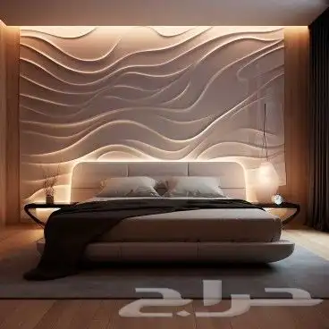 تصميم وتنفيذ جميع حفر 3d لوحات جدارية وديكورات خشبي والأثاث 17