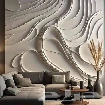 تصميم وتنفيذ جميع حفر 3d لوحات جدارية وديكورات خشبي والأثاث 34