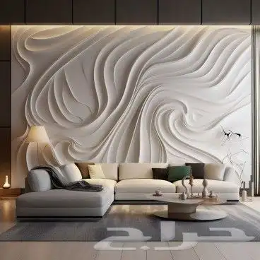 تصميم وتنفيذ جميع حفر 3d لوحات جدارية وديكورات خشبي والأثاث 18