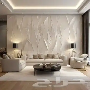 تصميم وتنفيذ جميع حفر 3d لوحات جدارية وديكورات خشبي والأثاث 21