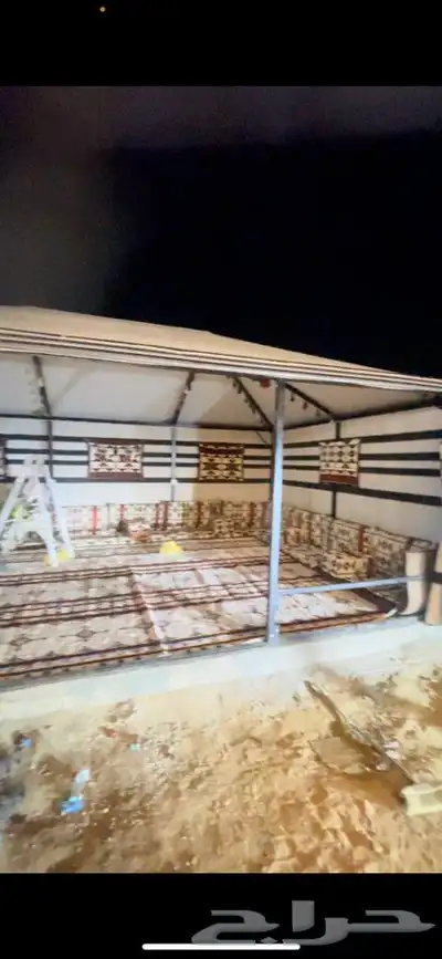 بيوت شعر ع هيكل حديد كامل بدون اطناب 24