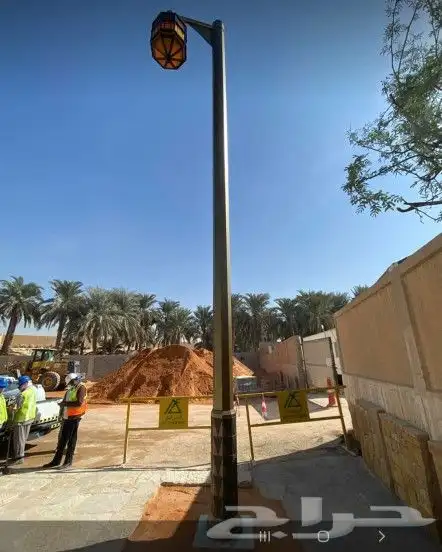 اعمدة شوارع تجميلية قواعد خرسانية اعمدة حدائق ليد 7