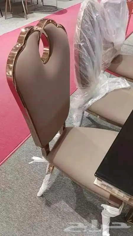 كراسي ستيل ذهبي   كراسي ستيل فضي 9