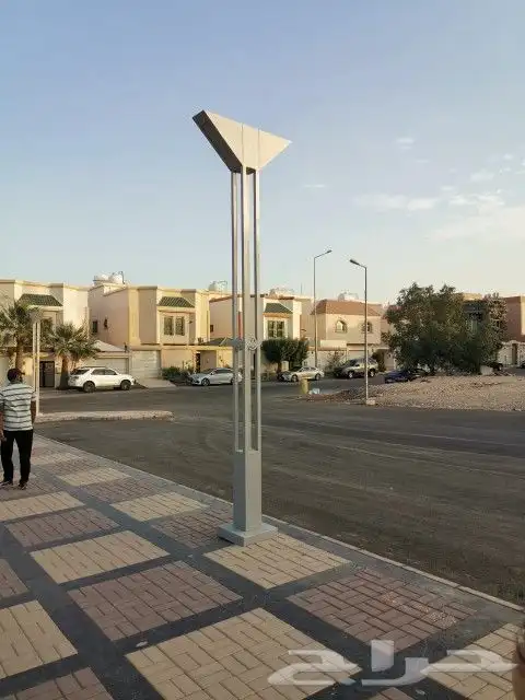 اعمدة شوارع تجميلية قواعد خرسانية اعمدة حدائق ليد 6